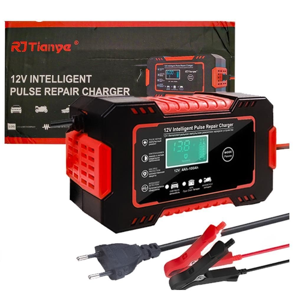 Carregador Bateria Carro 12V Cargarápida Display Inteligente