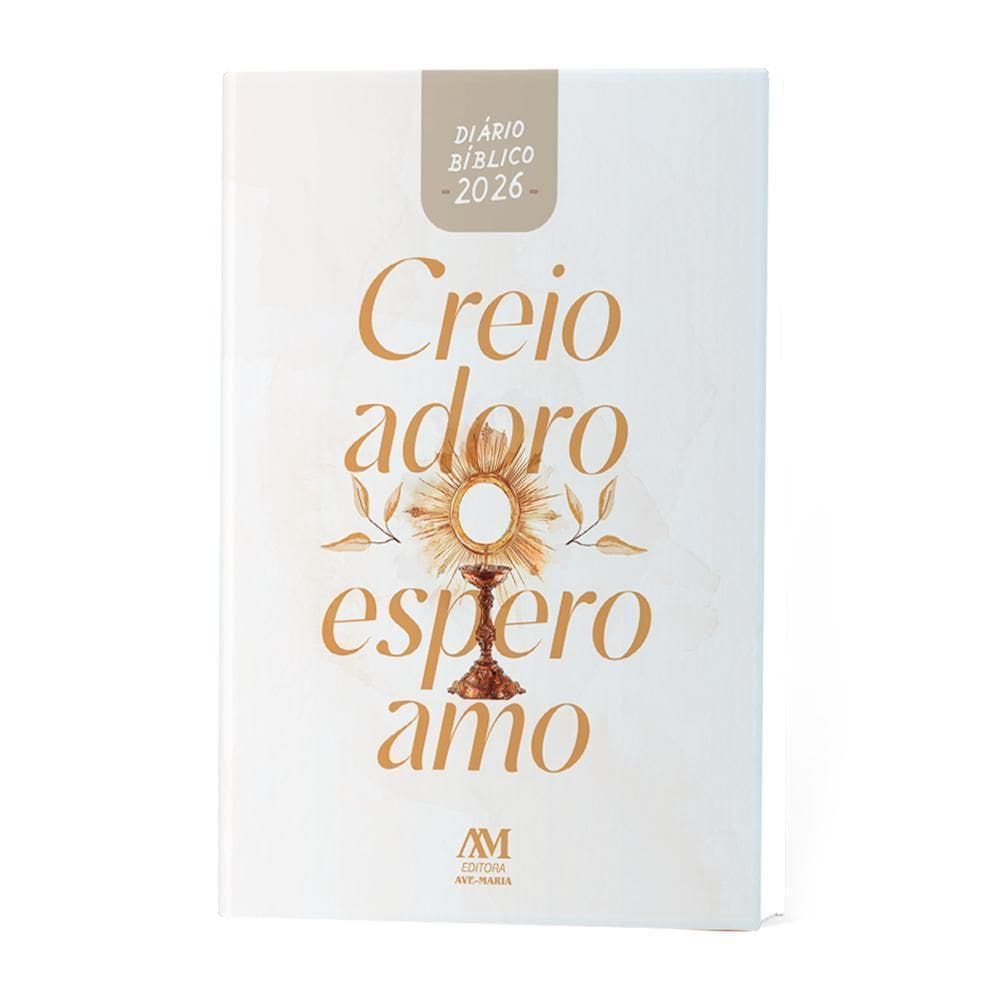 Agenda Diário Bíblico 2026 Brochura Eucaristia Creio Adoro