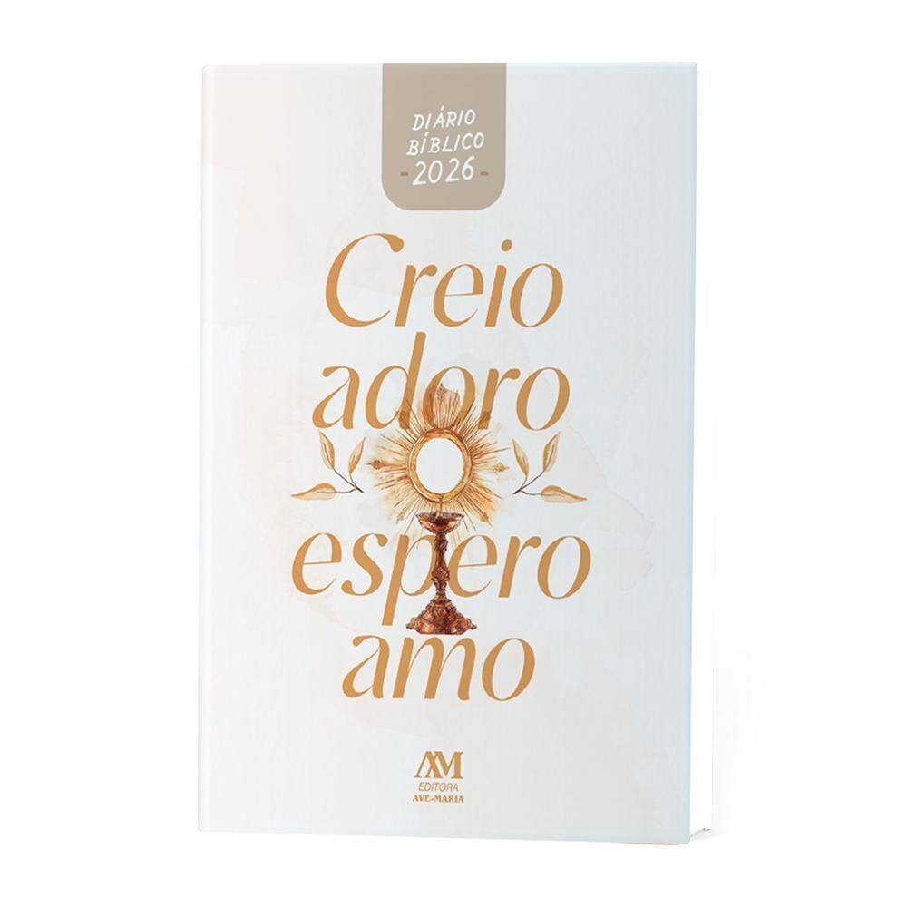 Agenda Diário Bíblico 2026 Brochura Eucaristia Creio Adoro