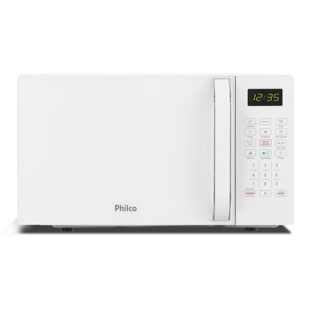 Microondas 20 Litros Limpa Fácil 1100w Branco Philco - PME25BM