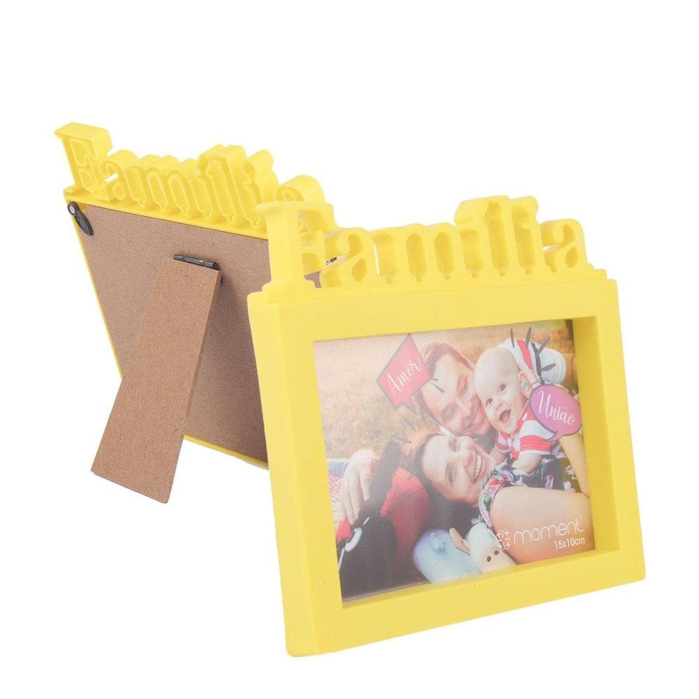 Porta Retrato de Plástico 10x15 Moldura Família - Tudo em Caixa