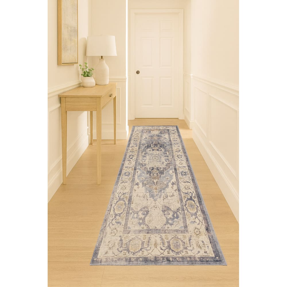 Tapete Vinci Pelo Baixo Antialérgico Impermeável 60x230cm Jolitex - Napoles