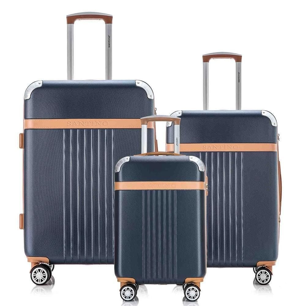 Kit Malas Viagem Athena Kit P M G Rodas Giro 360º Santino
