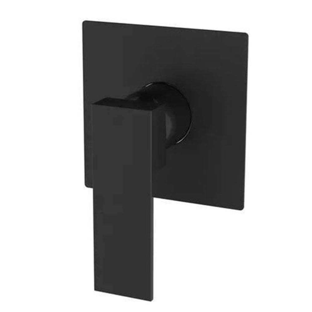 Acabamento Chuveiro Monocomando Preto Quadrada Base Deca