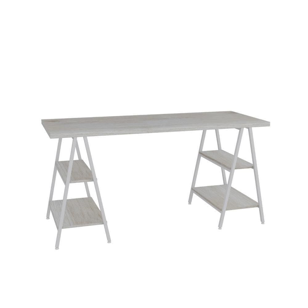 Mesa Kuadra Cavalete 150x60x75cm Snow - Snow -
