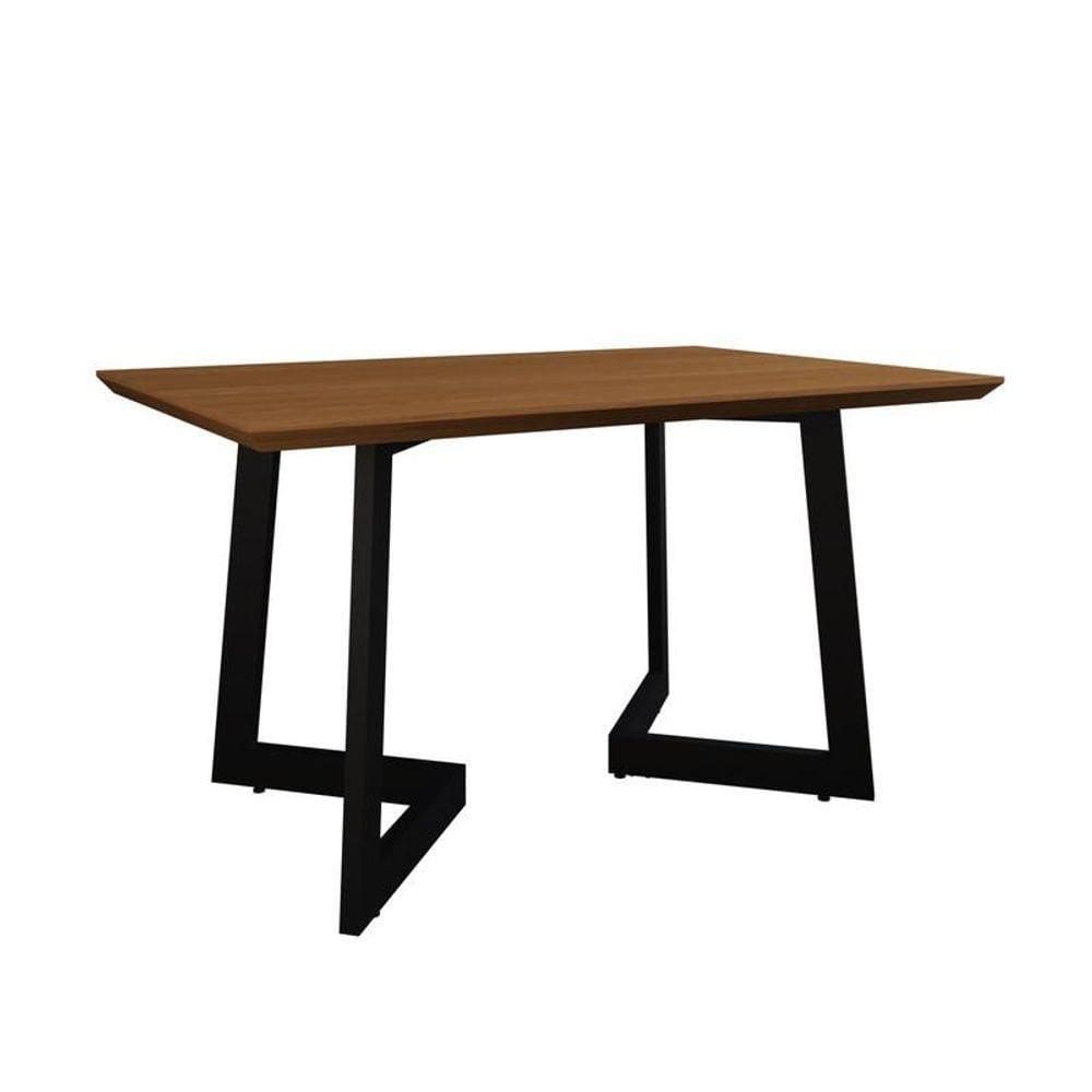 Mesa De Jantar Com Tampo Toronto 135 Cm Acácia Mel