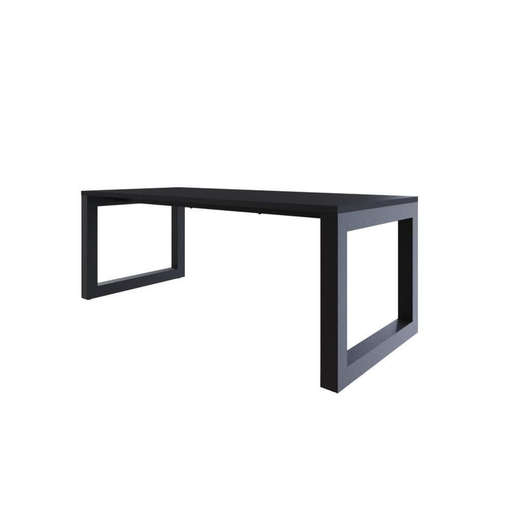 Mesa De Jantar Bronx 200x90x77cm Brmj9200 Preto Tx - Preto Tx/