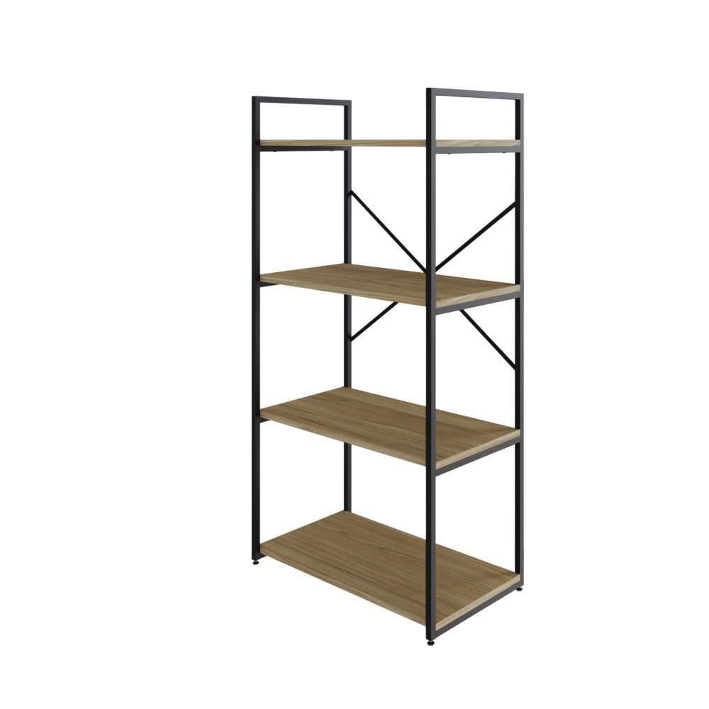 Estante C/04 Prateleiras 118x60x33cm Yon Vermont Oak/ Vermont Oak/