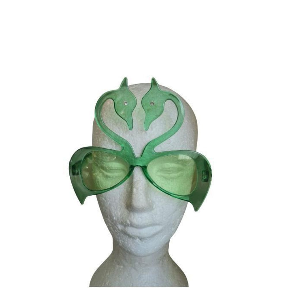 Óculos Infantil Em Forma De Cisne Flamingo Verde
