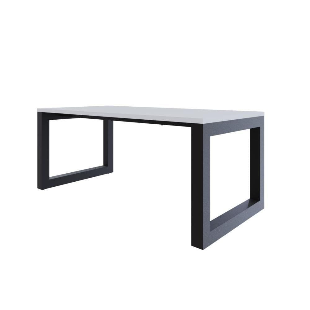 Mesa De Jantar Bronx 180x90x77cm Brmj9180 Branco Tx - Branco Tx/