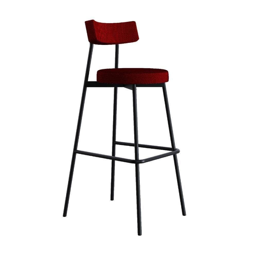 Banqueta Alta Stout Ae: 100 / Aa: 75cm Bqst7510 Vermelho Vinho City Vermelho Vinho City