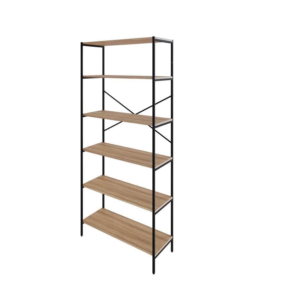 Estante C/06 Prateleiras 186x80x33cm Tub Tueh1886 Lâmina Mel - Lâmina Mel /