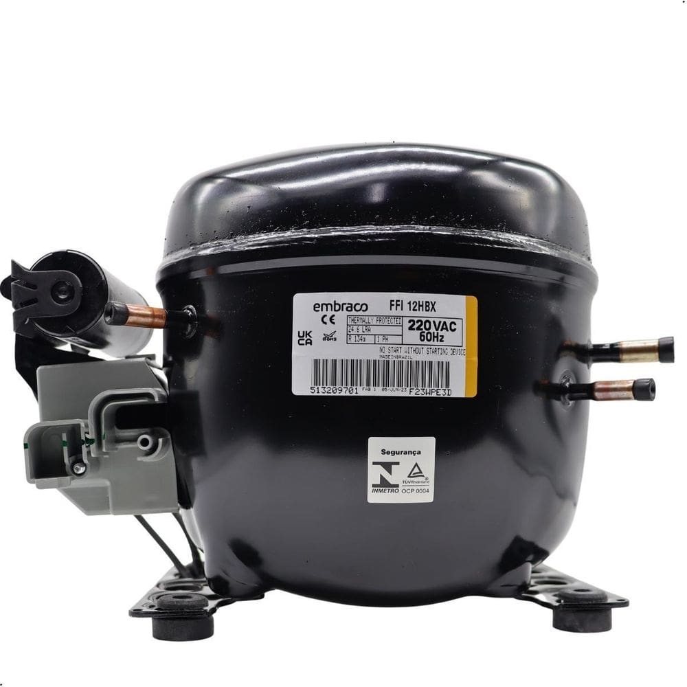 Motor Compressor Embraco 1/3 + Ffi12Hbx R134A - 220V