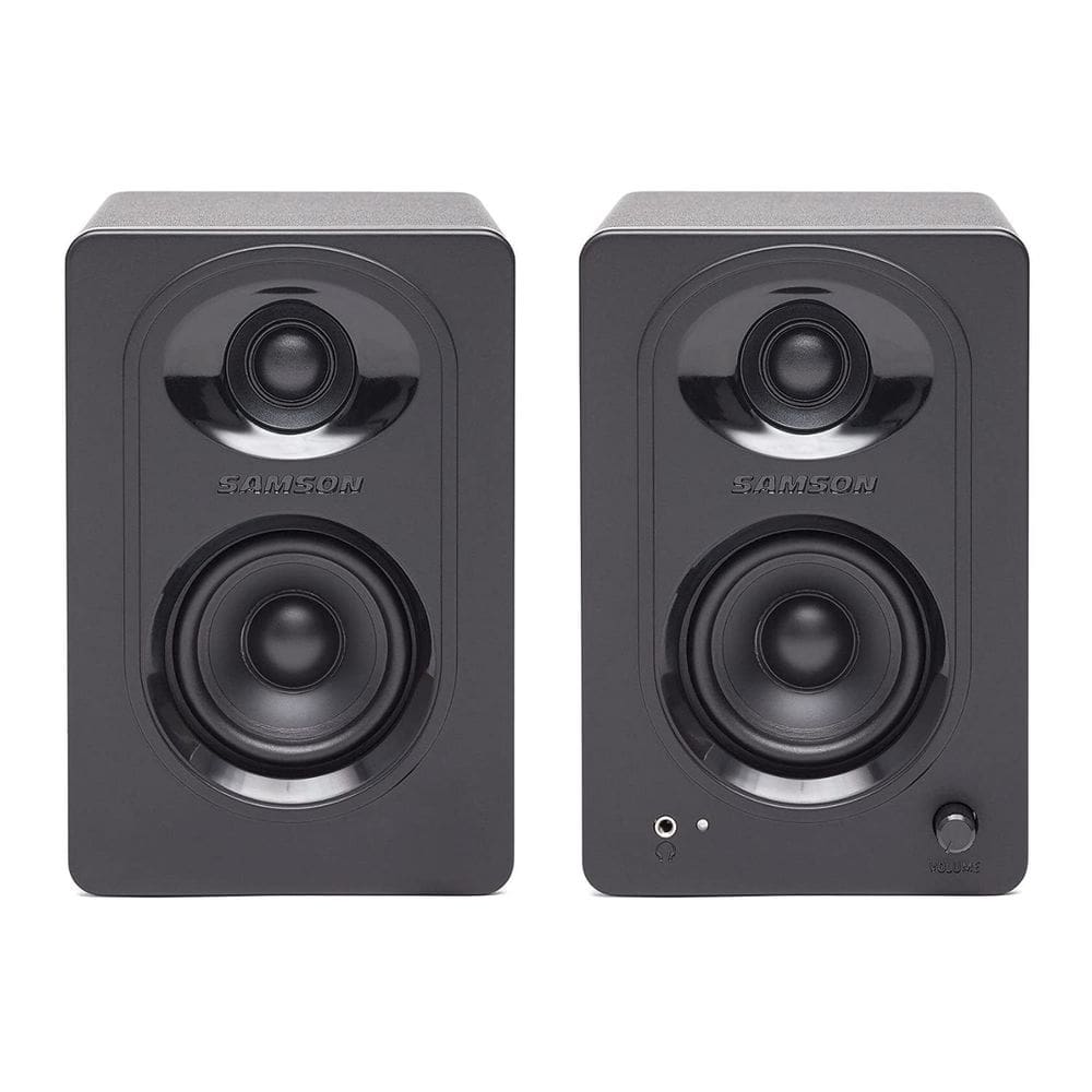 Par alimentado por monitores de estúdio Samson SAM30 3” - preto