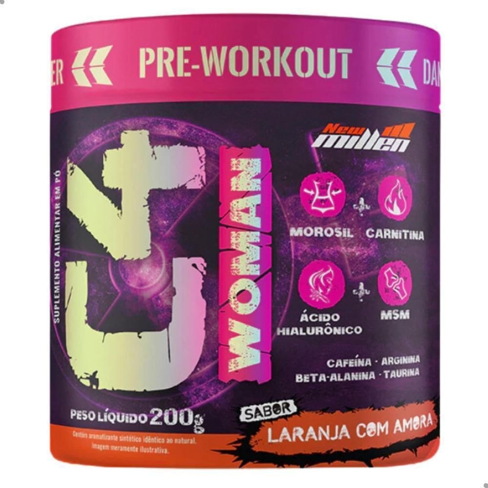 Pre Workout C4 Woman 200G New Millen Sabor:Laranja Com Amora