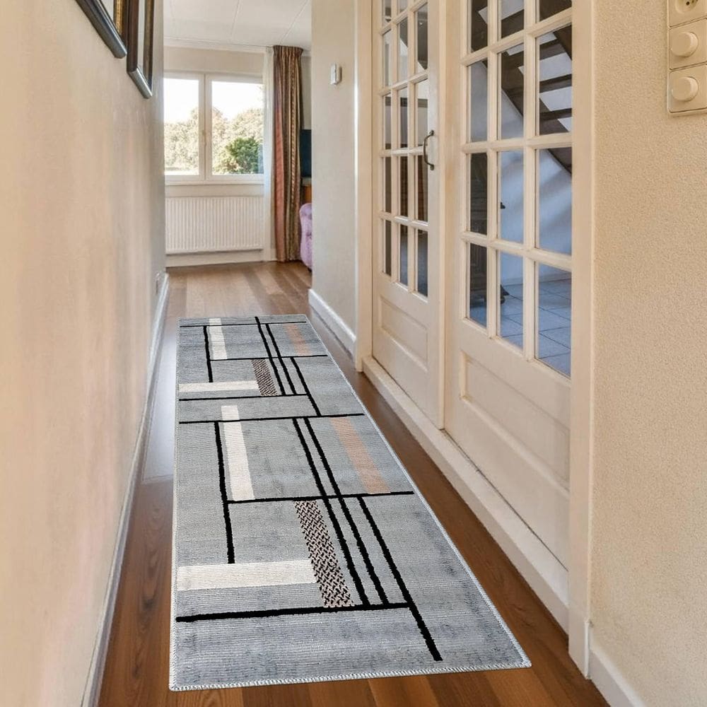 1 Tapete Porta Passadeira Corredor Luxo 57X180 Js Re Nap M52