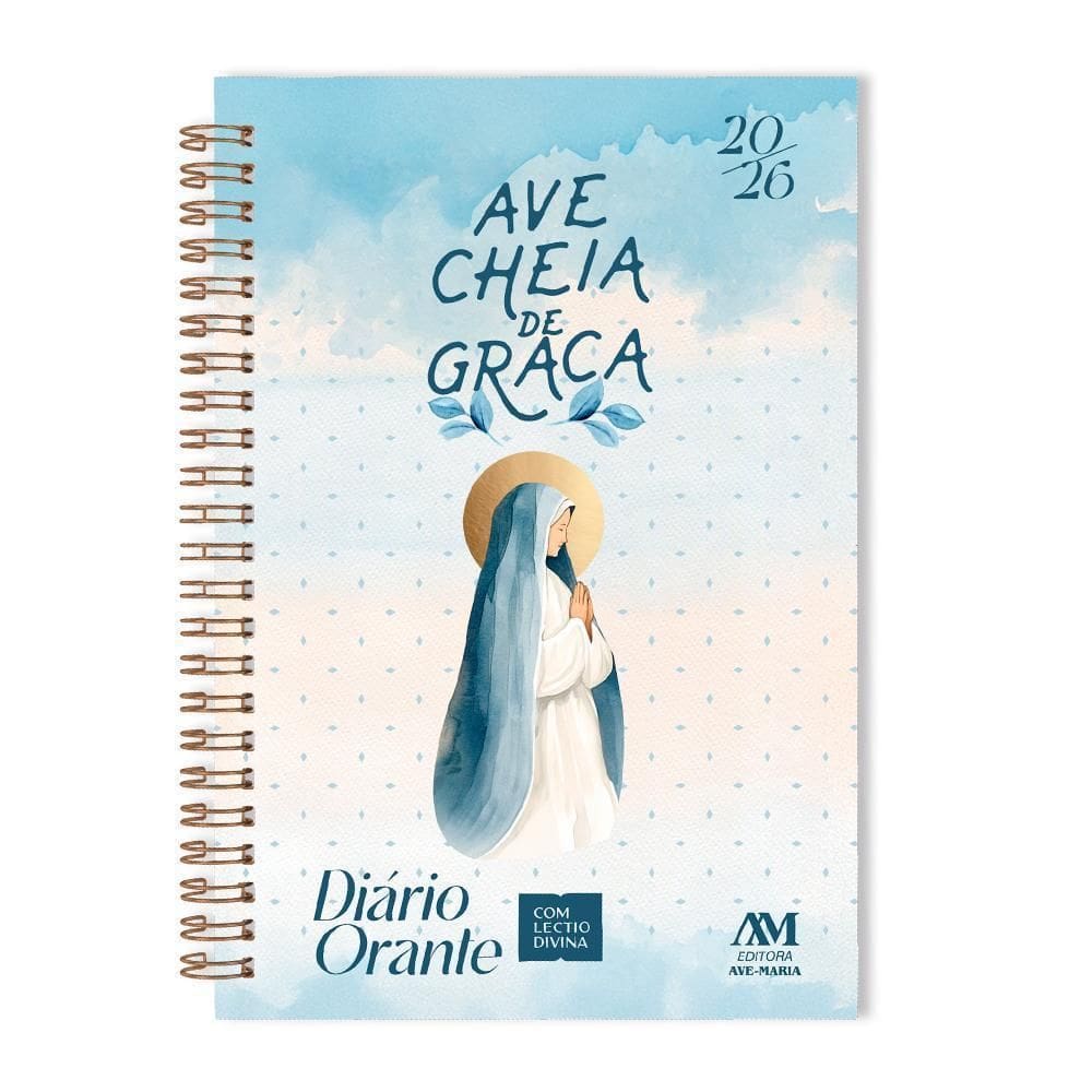 Agenda Diário Orante 2026 Capa Dura Espiral Maria Lectio