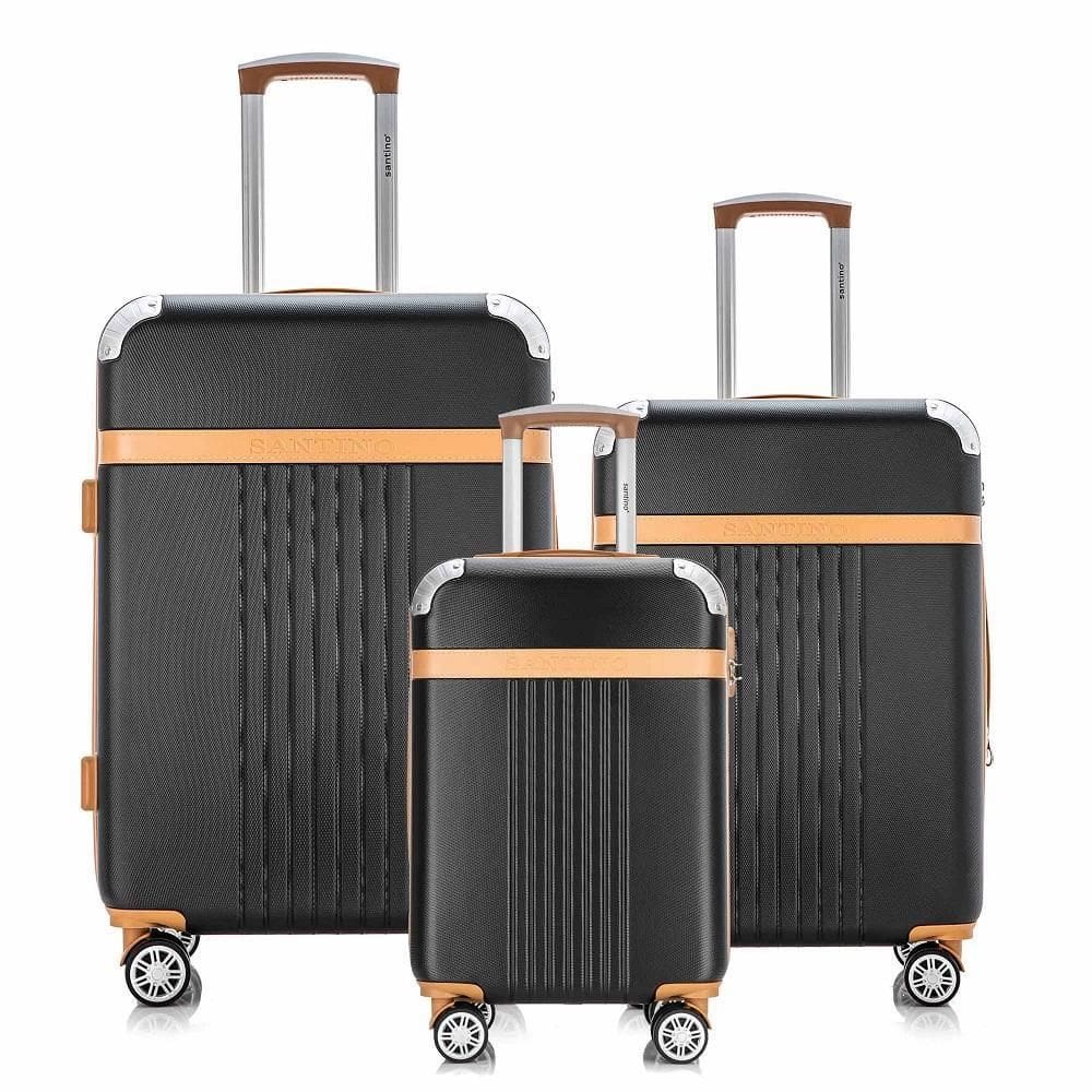 Kit Malas Viagem Athena Kit P M G Rodas Giro 360º Santino
