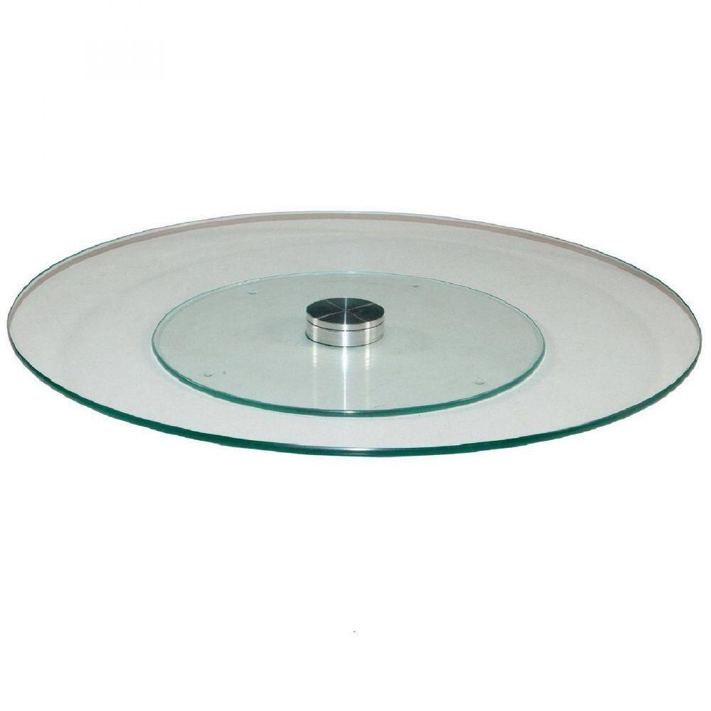 Prato Centro De Mesa Giratório Vidro 8Mm Temperado 60Cm