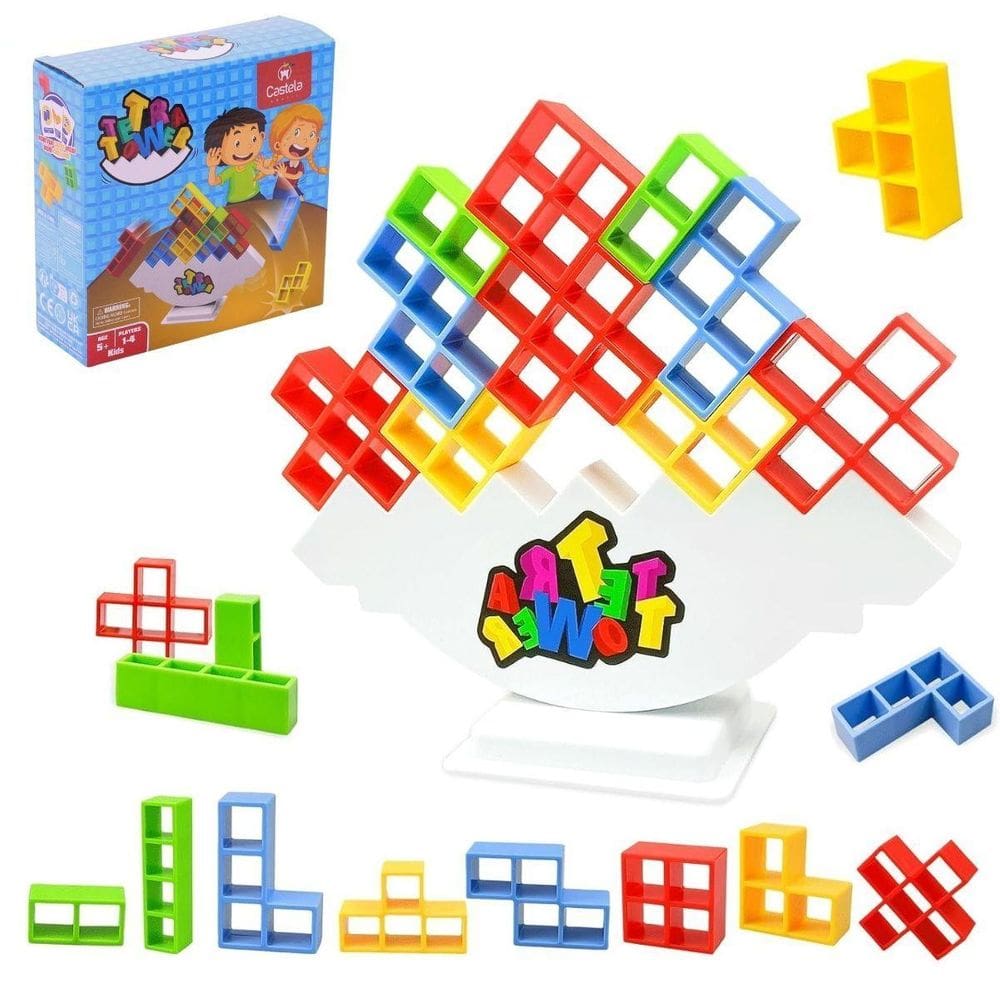 Jogo Infantil De Equilíbrio Torre Tetra - Castela