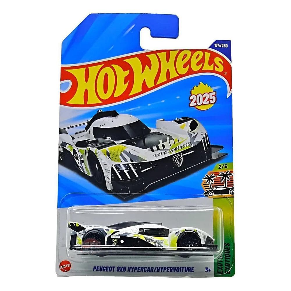 Carrinho Hot Wheels Peugeot 9X8 Hypercar Mattel 174/250