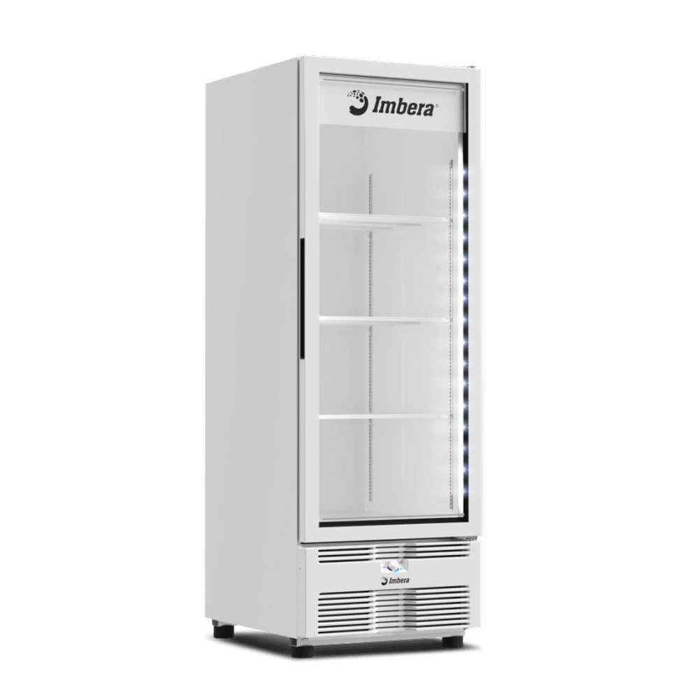 Freezer Vertical Tripla Ação 560L Imbera Porta De Vidro Branco EVZ21 220v