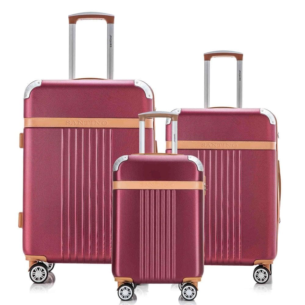 Kit Malas Viagem Athena Kit P M G Rodas Giro 360º Santino
