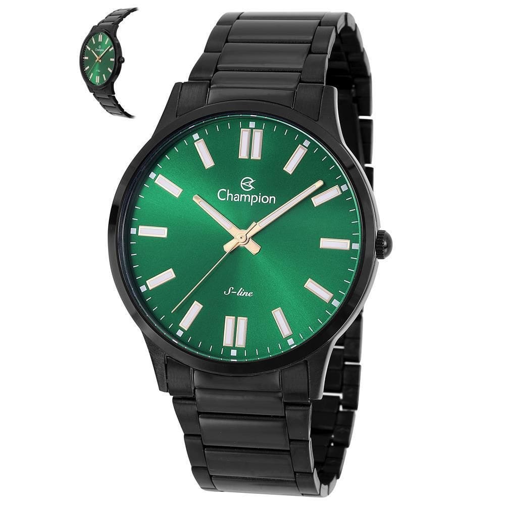 Relógio Champion Masculino Ref: Cn21096G Slim Black