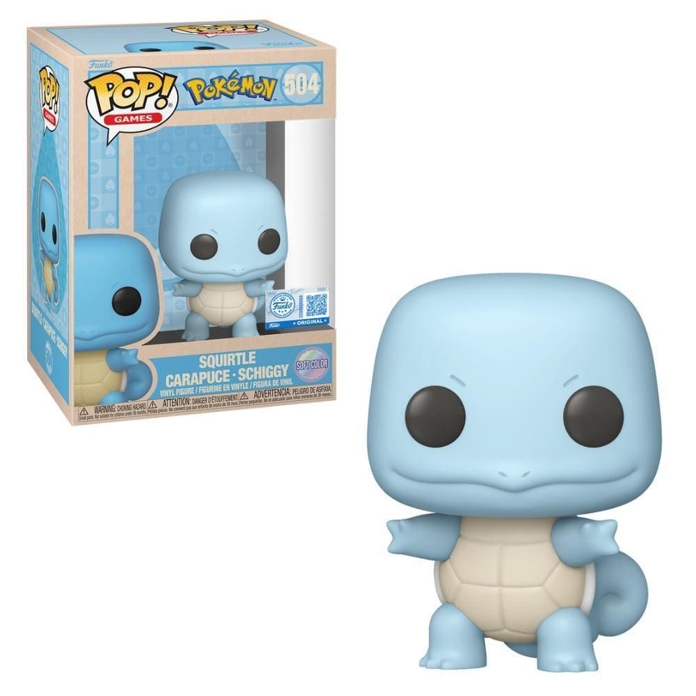 Boneco Funko Pop Pokémon - Squirtle Soft Color