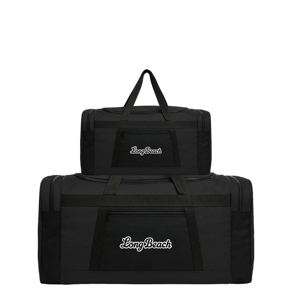 Kit 2 Bolsas Sacolas De Viagem Esportiva P E G - Preto