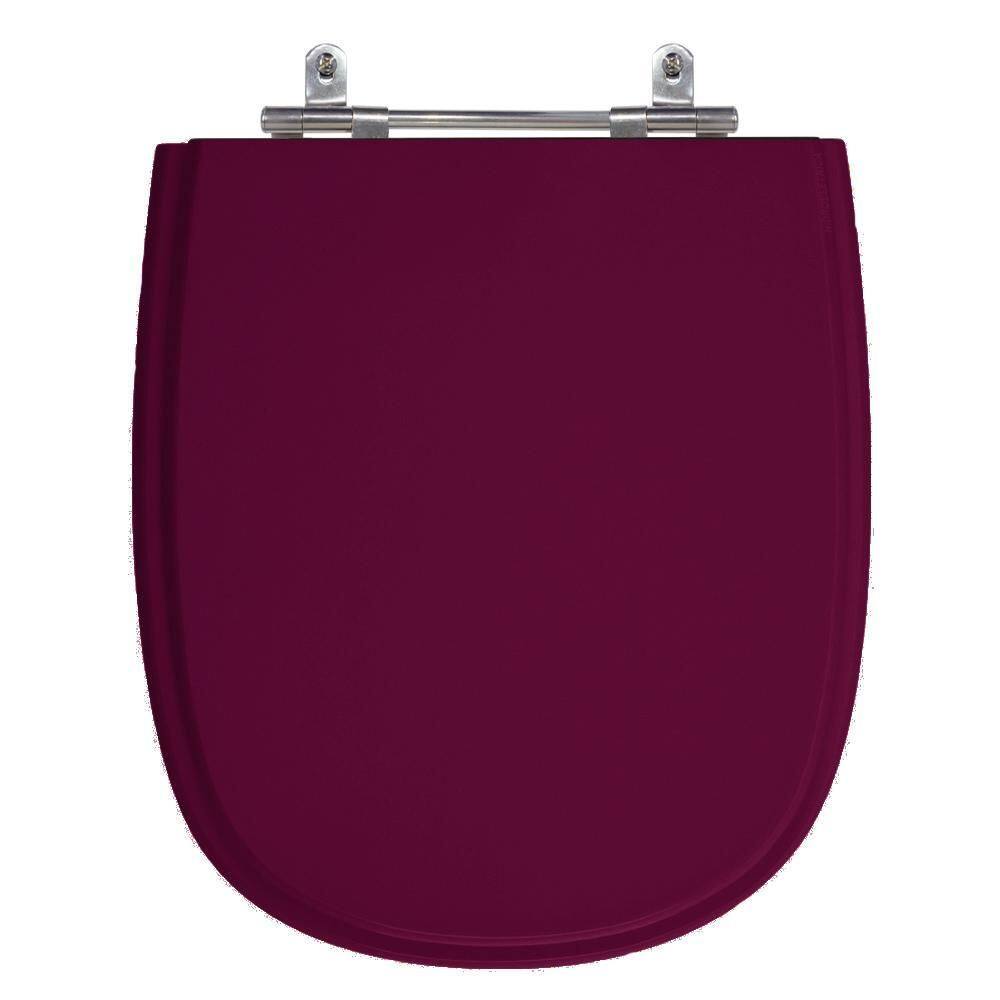 Assento Laqueado Sabatini Bordo Tampa Vaso Icasa Em Mdf