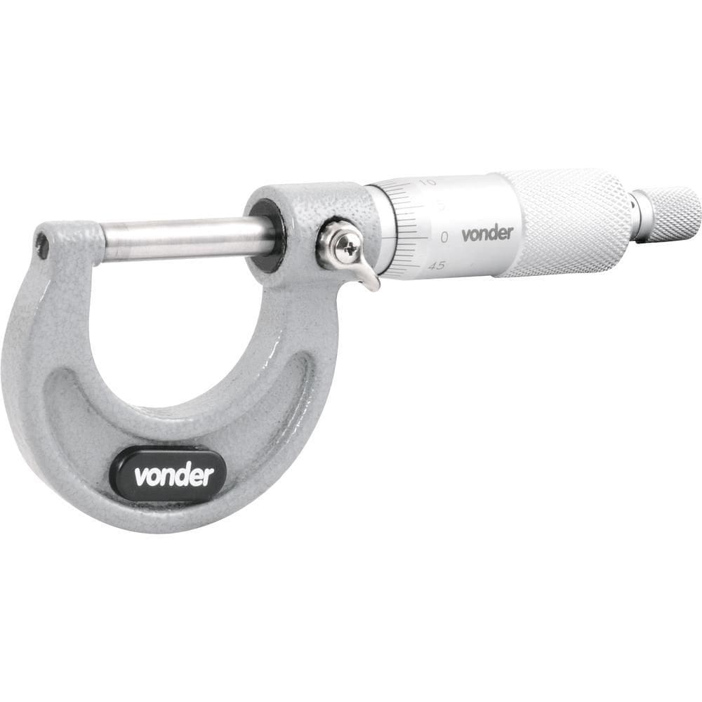 Micrômetro Externo 0Mm - 25Mm Graduação 0,01Mm Mc025 Vonder