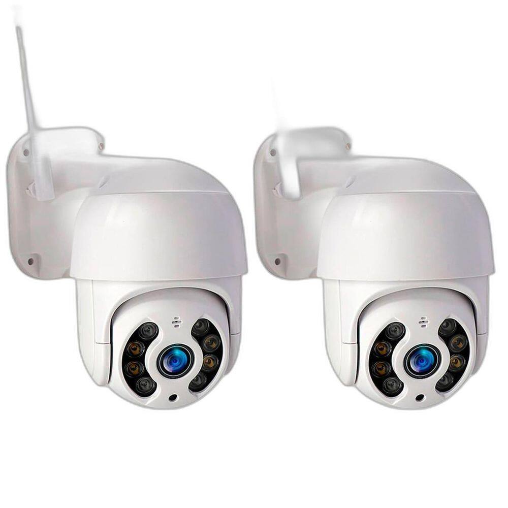 Kit 2 Câmeras Segurança Ip Full Hd 360 Alta Definição