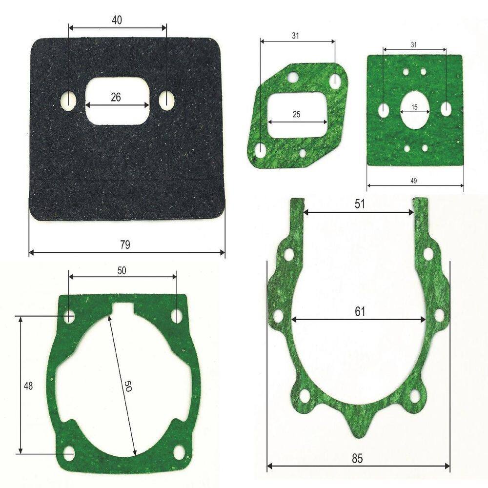 Jogo Juntas Roçadeira 43/52/63Cc Para Branco Intech Buffalo