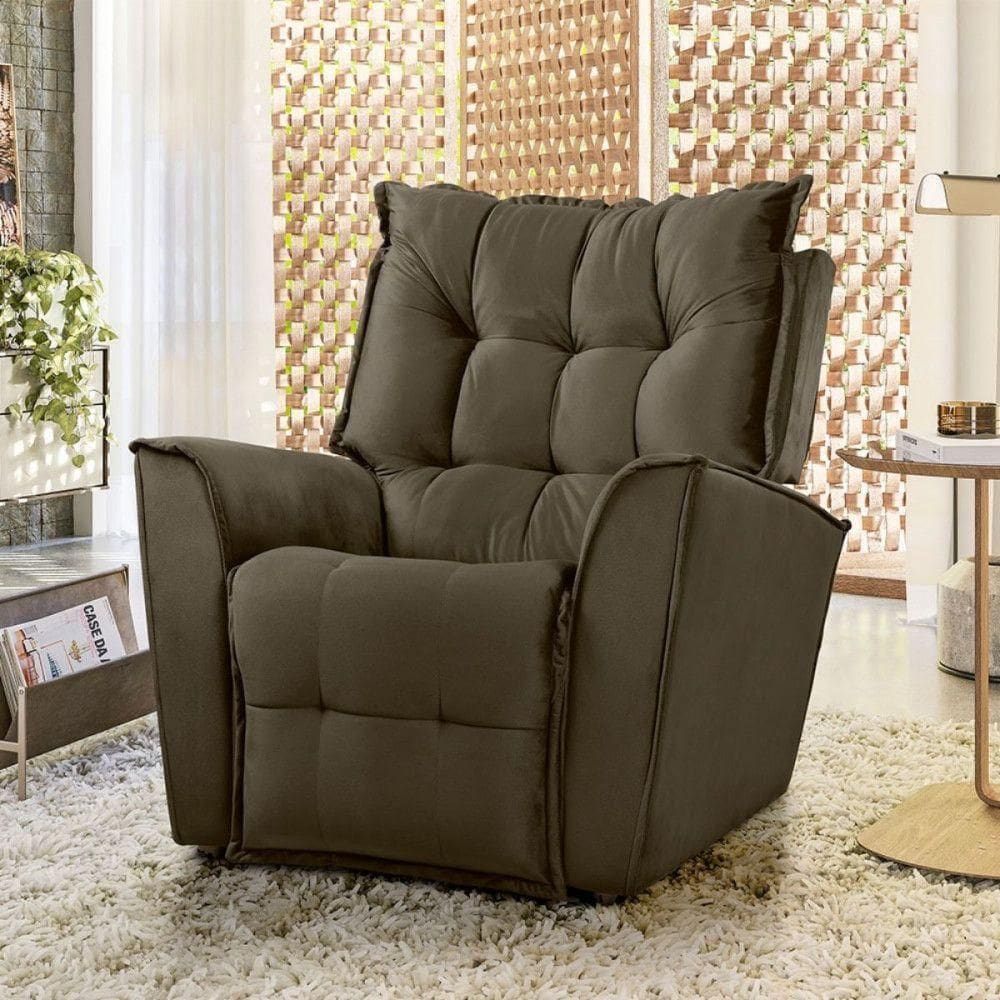 Poltrona Denise Reclinável Js Castor