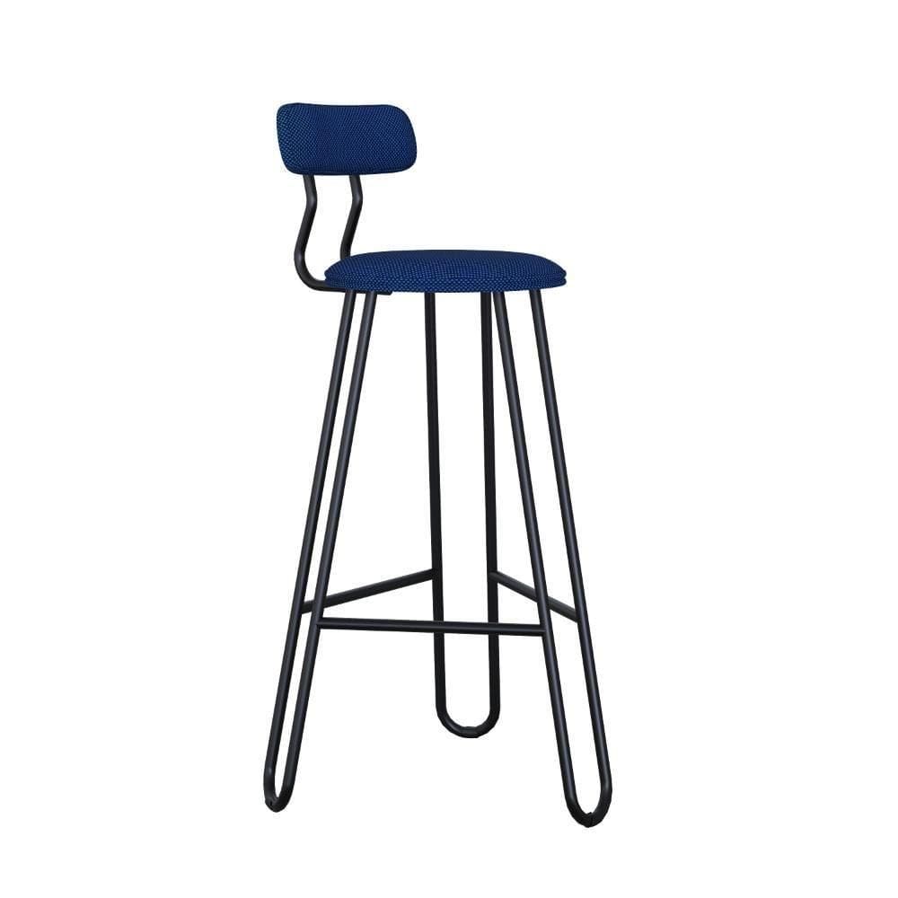 Banqueta Alta Ginger Azul Jeans City