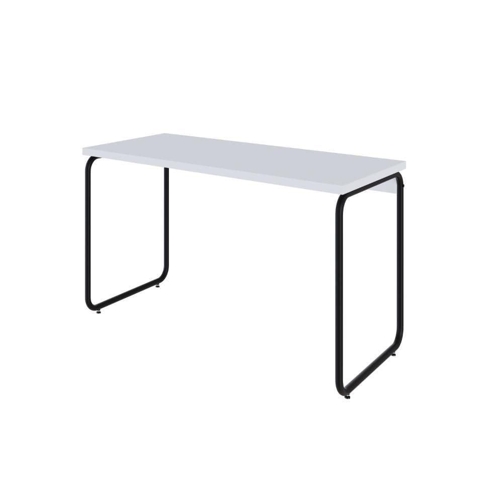 Mesa Office 120x60x75cm Round Branco Chess - Branco Chess -