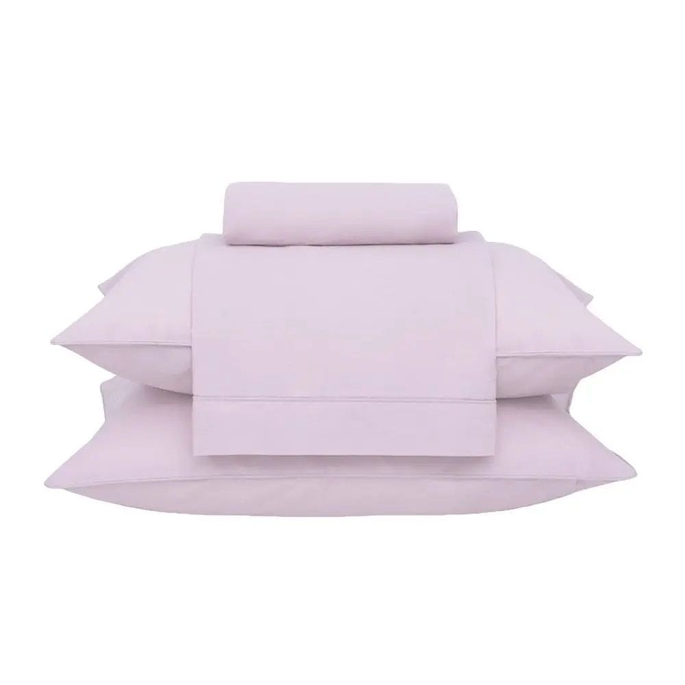 Jogo Cama Casal Buddemeyer 180 Fios Basic Percalle Rosa 022