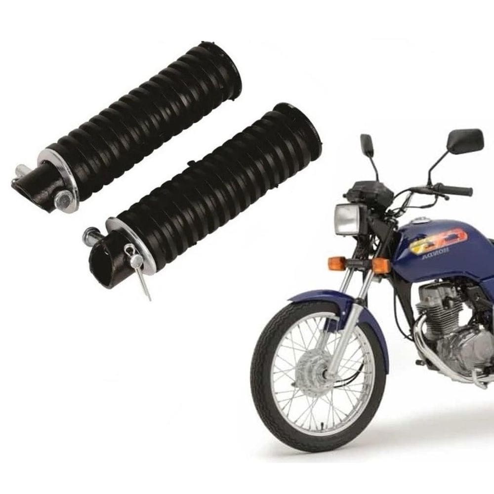 Par Pedaleiras Traseira Cg Ml Titan Fan 125 De 1983 Ate 2008