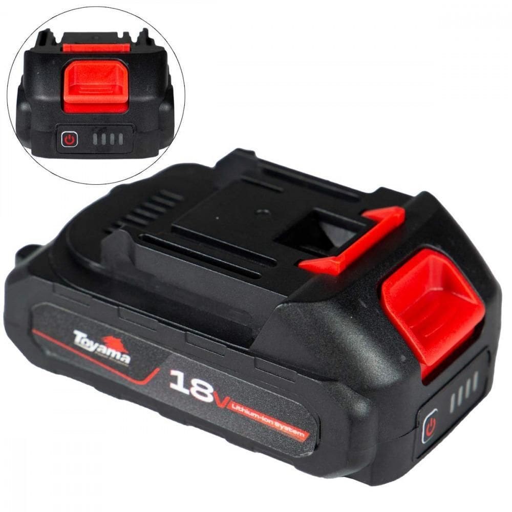 Bateria De Lítio 18V 2Ah Indicador Carga Tbt18B2.0 Toyama