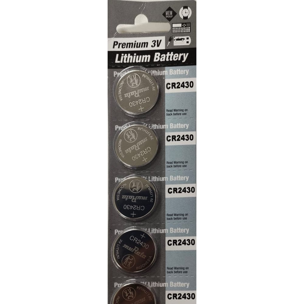 Cartela De Pilha Cr2430 Murata 3v C/5 Unidades
