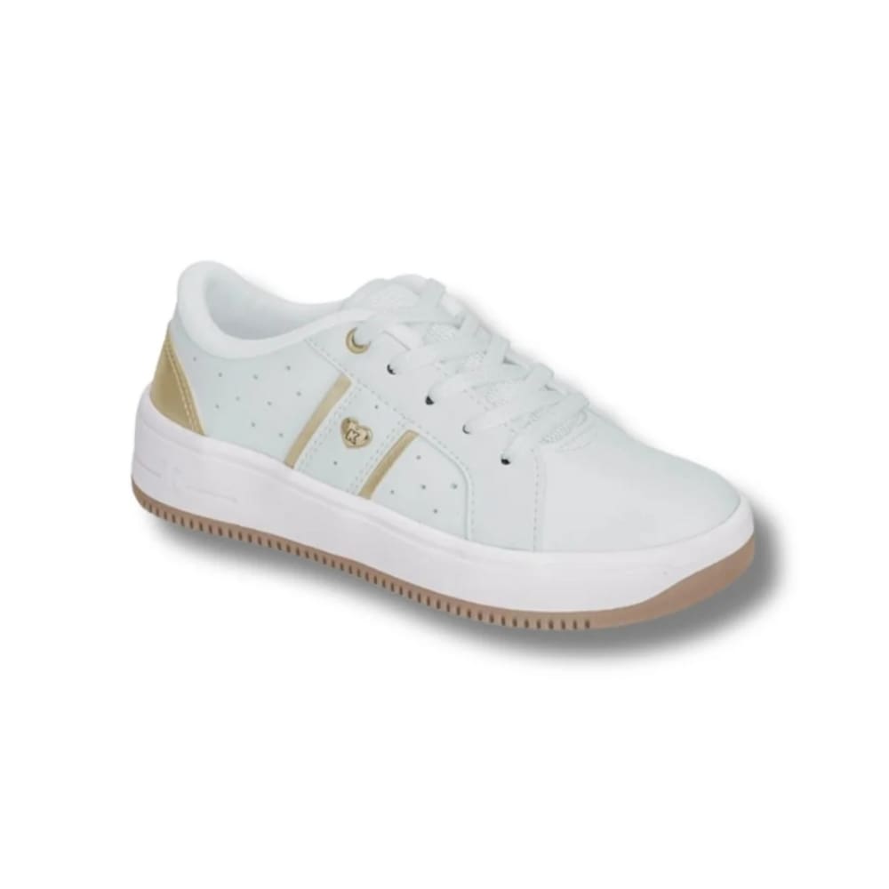 TENIS K360 NOVA YORK BRANCO/OURO Kidy