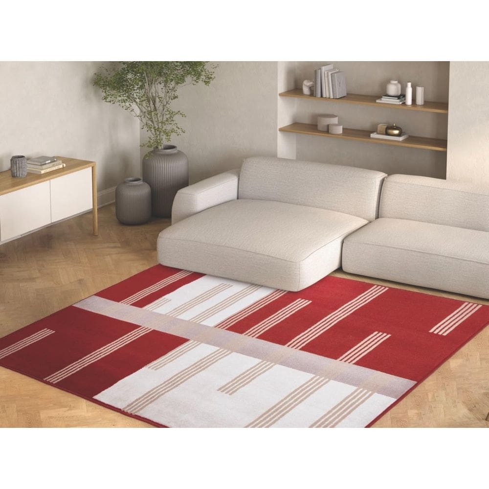 Tapete Sala 250X300 Cm Renaissance Liberia Vermelho Quadros