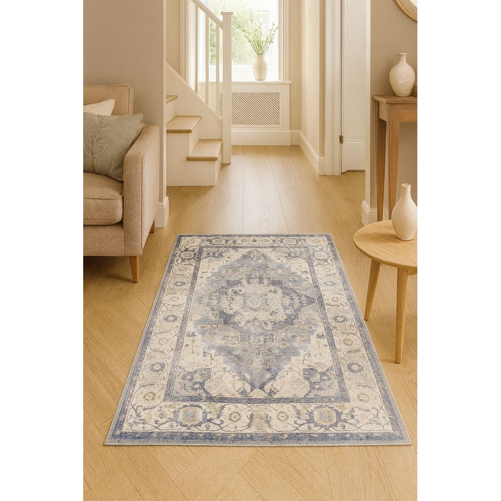 Tapete Vinci Pelo Baixo Antialérgico Impermeável 50x120cm Jolitex - Napoles