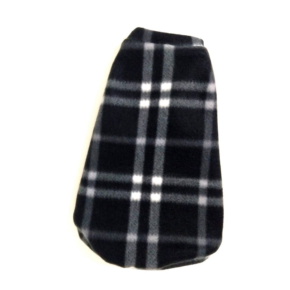Roupa Capa Soft Para Cachorro  Xadrez Preto Tamanho G