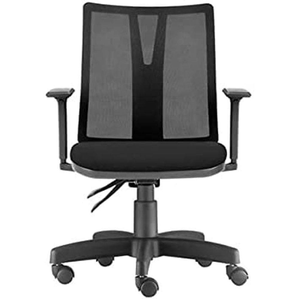 Cadeira Addit Diretor Ergonomica Tela Giratória Crepe Preto