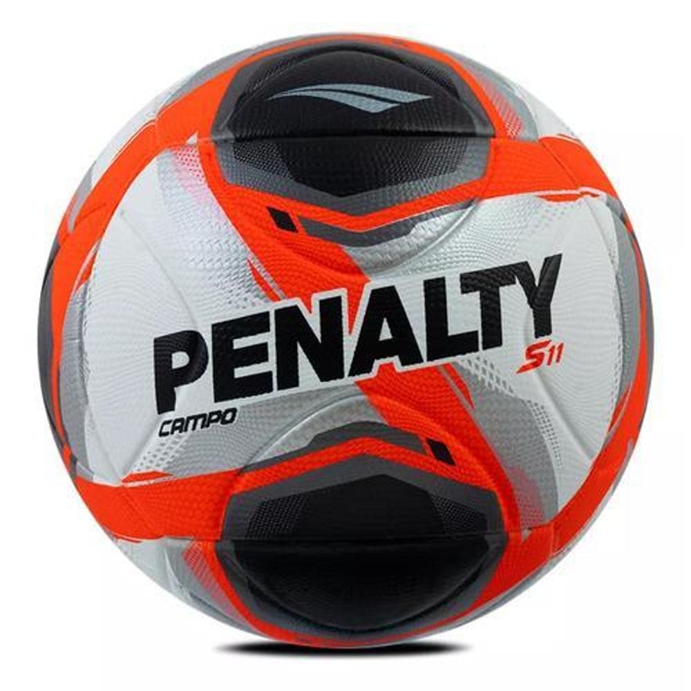 Bola Campo Penalty S11 R2 Branco/Laranja/Preto St