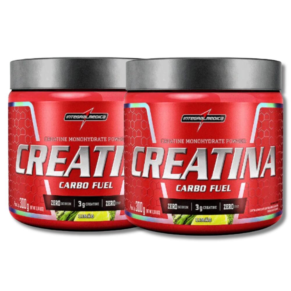Kit Creatina Carbo Fuel (300g) Integralmedica Limão - 2 Unidades
