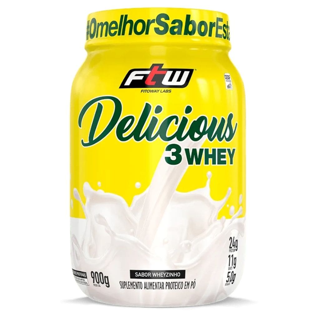 Whey Protein 3W Delicious Proteína (900g) FTW