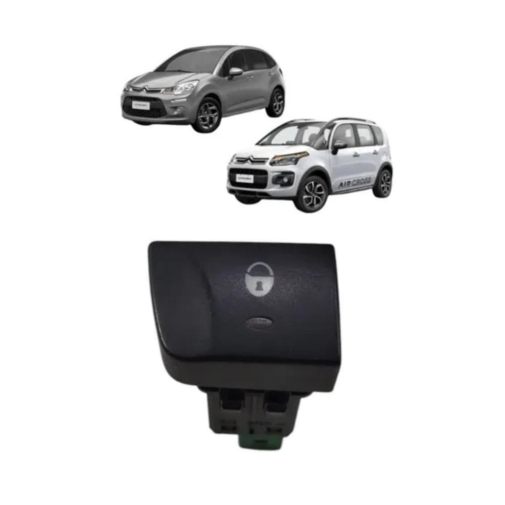 Botão Trava Eletrica Citroen C3 Aircross 96661967Zd